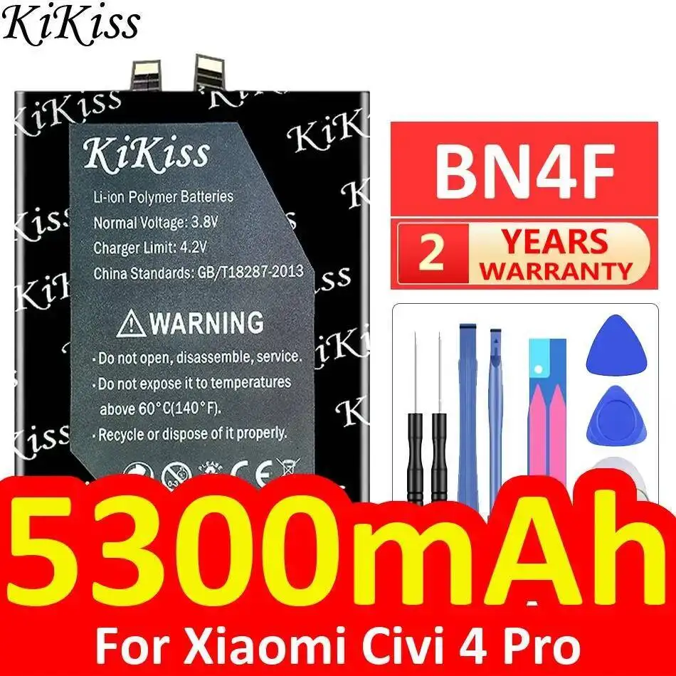 BN4F долговечный аккумулятор для мобильного телефона Xiaomi Civi 4 Pro, высокоэффективный, 5300 мАч
BN4F долговечный аккумулятор для мобильного телефона Xiaomi Civi 4 Pro, высокоэффективный, 5300 мАч