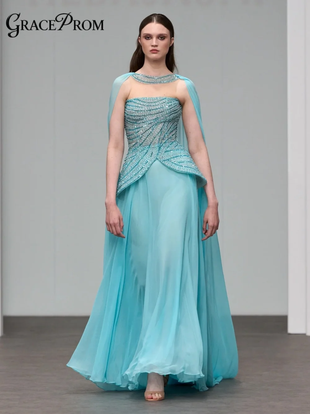Stunning Aqua Blue Party Dress 2026 Halter Collar Corset Layered Hem Sweeping Train Evening Gown For Wedding Guests فساتين سهرة
Stunning Aqua Blue Party Dress 2026 Halter Collar Corset Layered Hem Sweeping Train Evening Gown For Wedding Guests فساتين سهرة