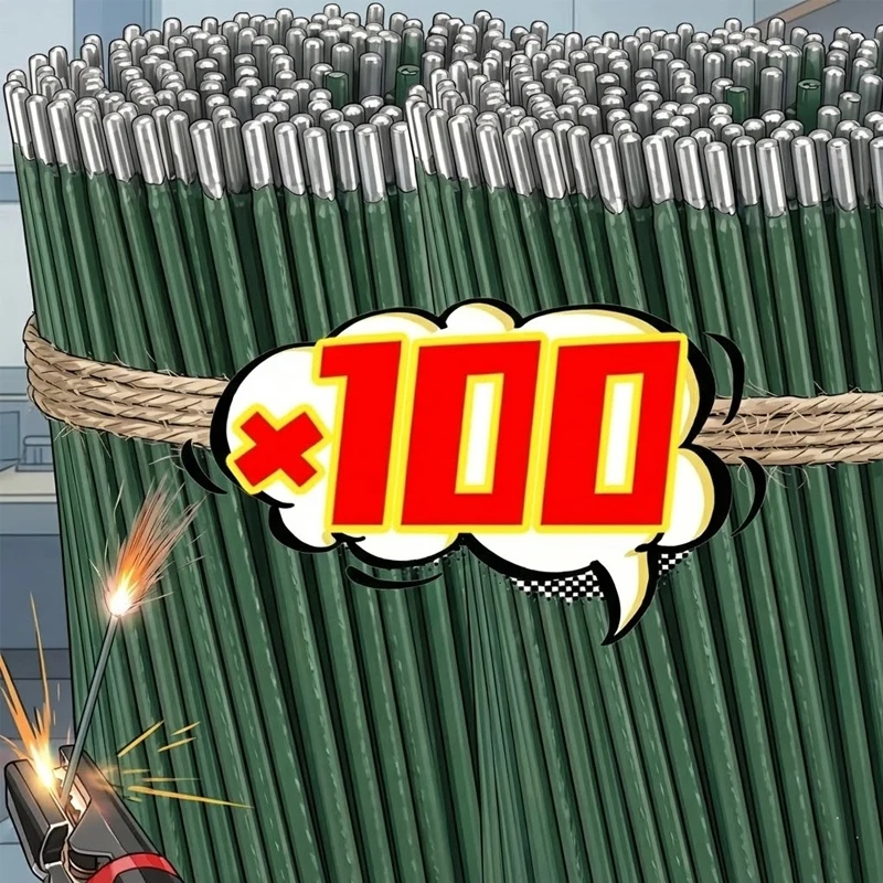 100~1P Universal Green Welding Rods Carbon Steel Electrodes Stick for AC DC Arc Welder Iron Sheet Pipe Metal Soldering Repair
100~1P Universal Green Welding Rods Carbon Steel Electrodes Stick for AC DC Arc Welder Iron Sheet Pipe Metal Soldering Repair