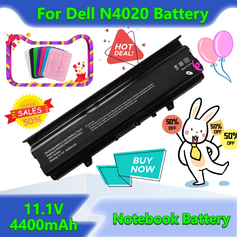 11.1V 4400mAh for Dell N4020 N4030 Inspiron 14V 14VR M4010 TKV2V Notebook Battery
11.1V 4400mAh for Dell N4020 N4030 Inspiron 14V 14VR M4010 TKV2V Notebook Battery