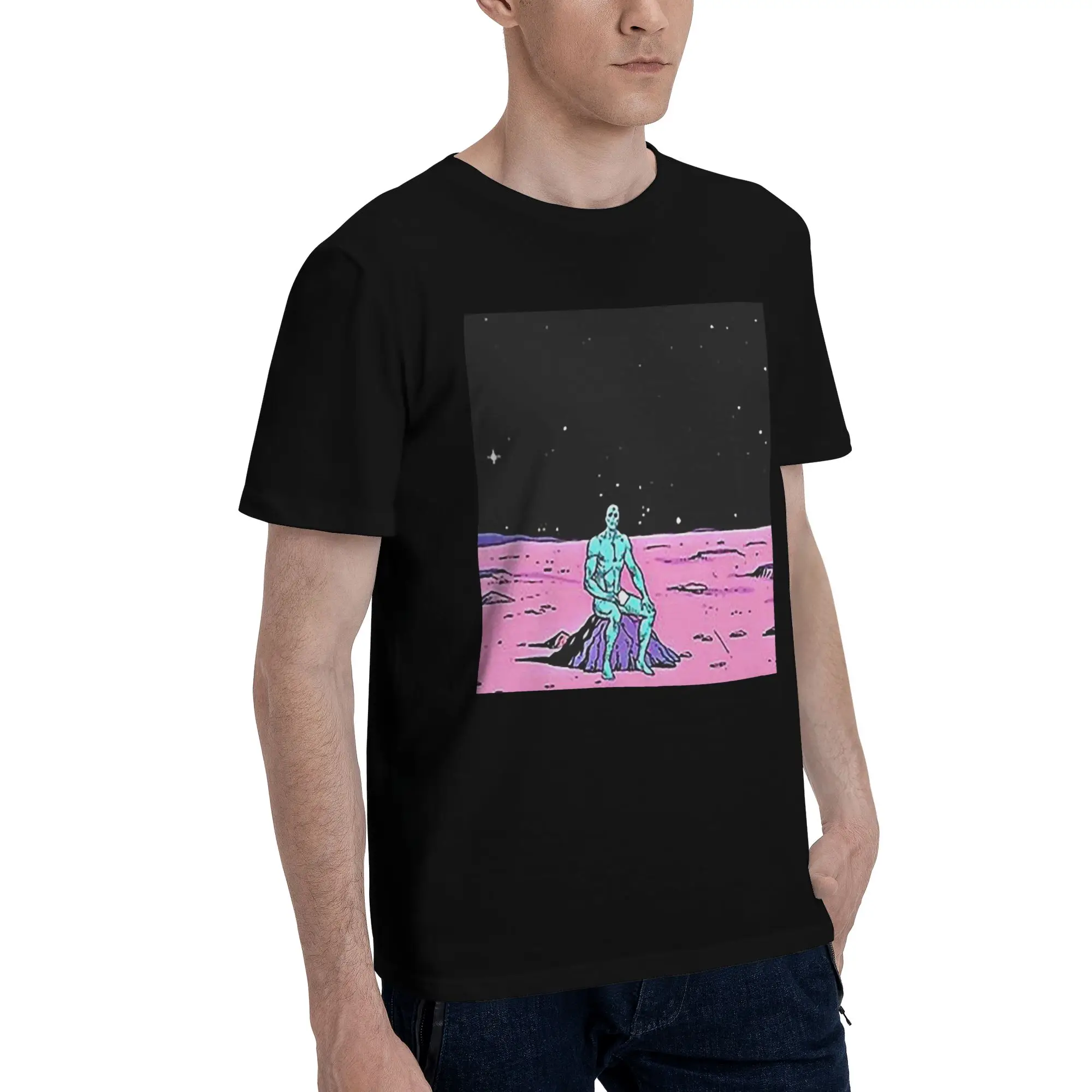 (Fixed) Dr. Manhattan sitting on mars (comic) Men T-Shirt Plus Size T Shirts Men's Crew Neck Cotton Tees Short Summer Male
(Fixed) Dr. Manhattan sitting on mars (comic) Men T-Shirt Plus Size T Shirts Men's Crew Neck Cotton Tees Short Summer Male