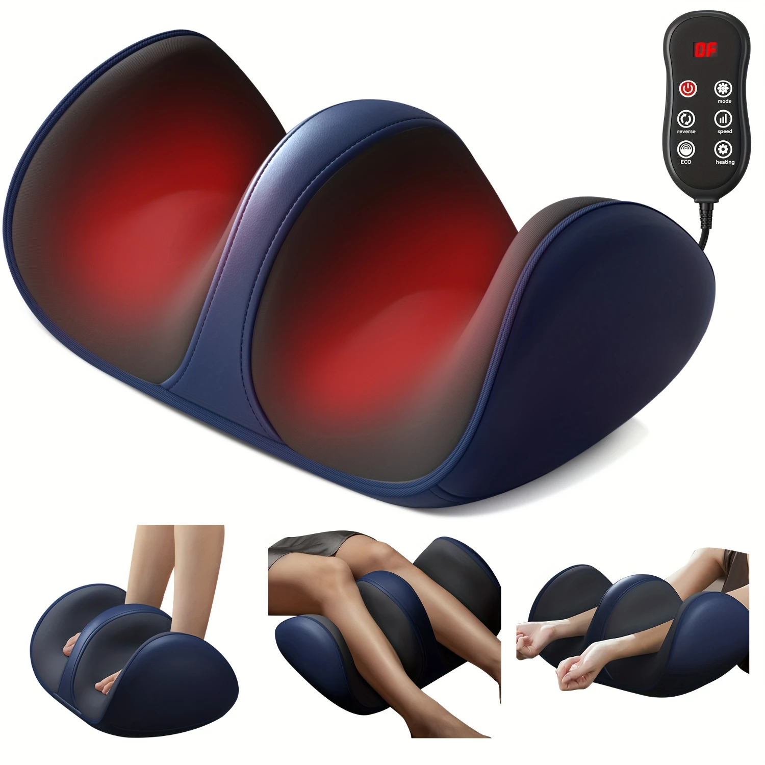 Беспроводной 3D-массажер шиацу для ног икр с подогревом, перезаряжаемый через USB-порт Type-C, портативный массажер для глубокого разминания
Беспроводной 3D-массажер шиацу для ног икр с подогревом, перезаряжаемый через USB-порт Type-C, портативный массажер для глубокого разминания