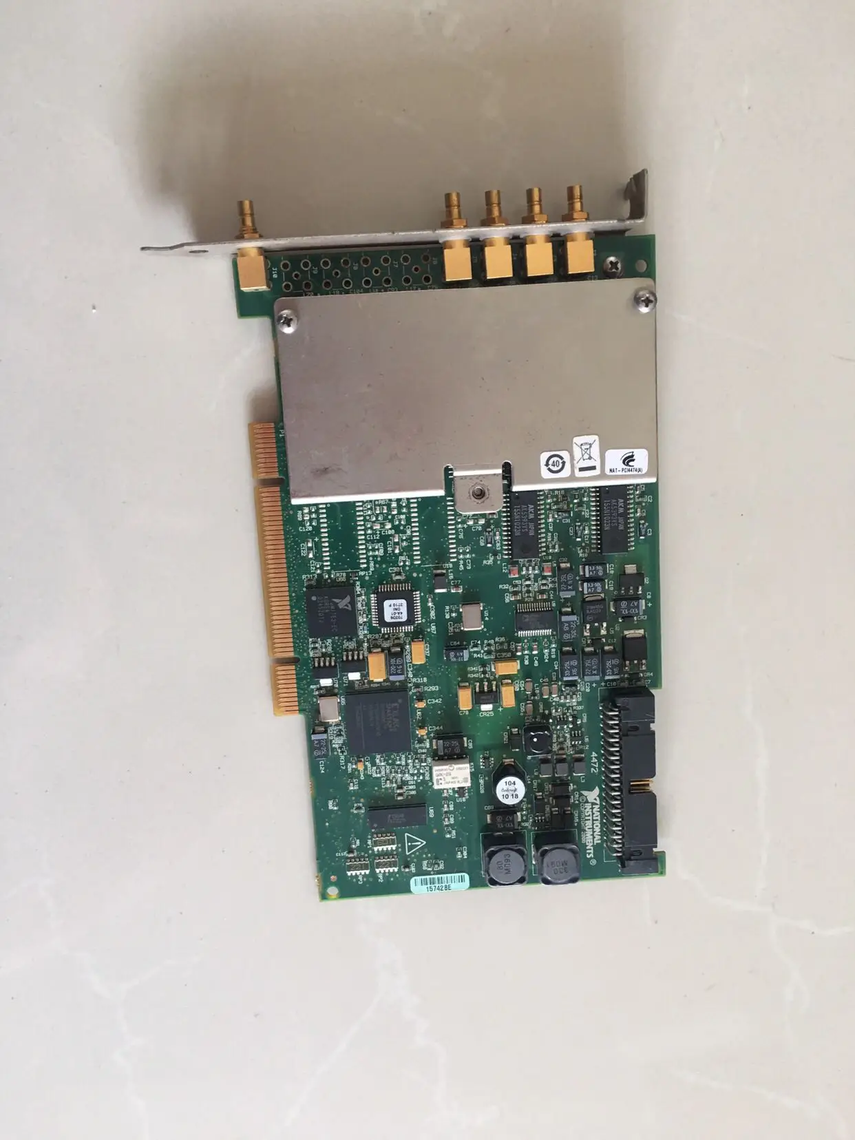 NI PCI-4474 Канальный и вибрационный прибор 4 динамических 24-битных карт сбора звукового сигнала 778729 -01
NI PCI-4474 Канальный и вибрационный прибор 4 динамических 24-битных карт сбора звукового сигнала 778729 -01
