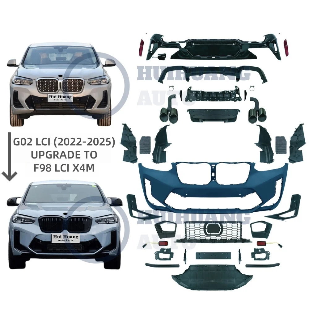 Upgrade Modification KitUse For BMWS X4-Series G02 LCI 2022-2025 Upgrade To F98 LCI X4M Style Body Kit Grille Bumpers Bodykit
Upgrade Modification KitUse For BMWS X4-Series G02 LCI 2022-2025 Upgrade To F98 LCI X4M Style Body Kit Grille Bumpers Bodykit