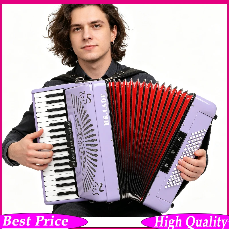 HK·LADE AH-280 37-Key 96-Bass Accordion with Register Switches - Anti-Slip Keys Professional Accordion Sheepskin Bellows
HK·LADE AH-280 37-Key 96-Bass Accordion with Register Switches - Anti-Slip Keys Professional Accordion Sheepskin Bellows