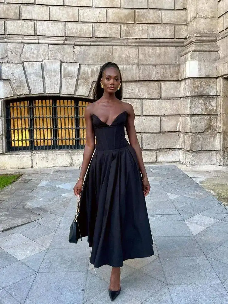 Suninheart Sexy Strapl Bla Ele Wedding Events Dr Cleanfit H Version Linen Material Tee-quarter Sve Ciwalk
Suninheart Sexy Strapl Bla Ele Wedding Events Dr Cleanfit H Version Linen Material Tee-quarter Sve Ciwalk