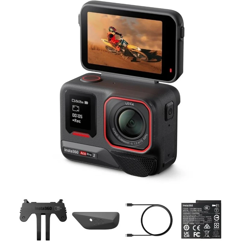 Ace Pro 2-8K Waterproof Action Camera Co-Engineered with Leica, 1/1.3" Sensor, Dual AI Chip, Leading Low Light, Superio
Ace Pro 2-8K Waterproof Action Camera Co-Engineered with Leica, 1/1.3" Sensor, Dual AI Chip, Leading Low Light, Superio