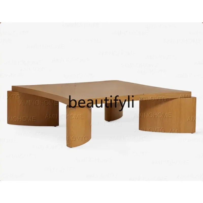 11Wooden square coffee table Japanese solid wood living room designer simple small tea table 
11Wooden square coffee table Japanese solid wood living room designer simple small tea table