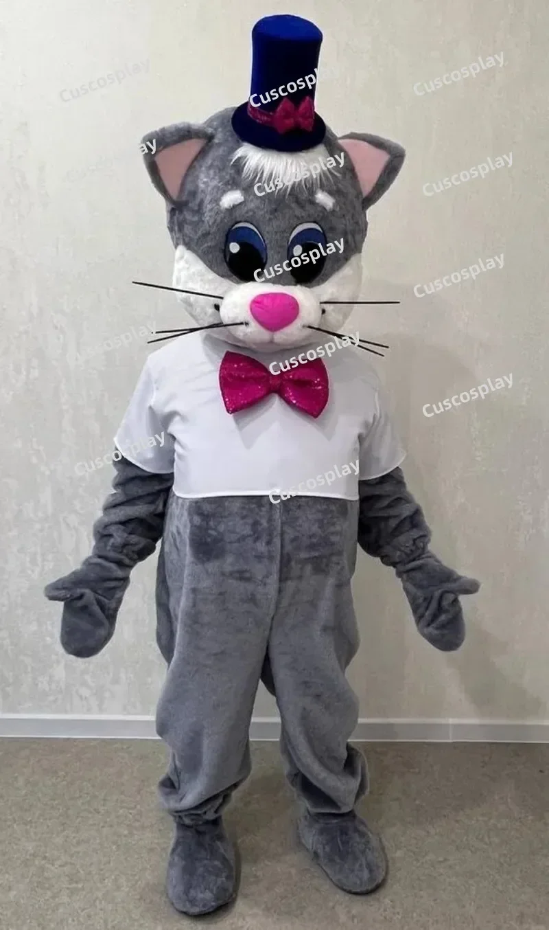 Disney Blue Vest Grey Cat Mascot Costume Anime Cosplay Christmas Halloween Carnival Party Events Christmas Gifts Fancy Dress
Disney Blue Vest Grey Cat Mascot Costume Anime Cosplay Christmas Halloween Carnival Party Events Christmas Gifts Fancy Dress