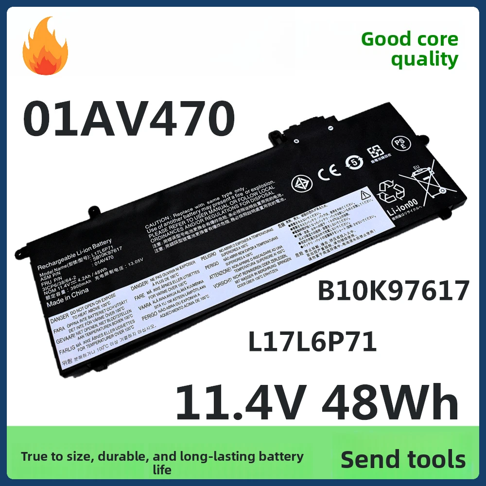 Compatible with Lenovo ThinkPad X280 L17L6P71 C6P71 01AV470 472 Battery
Compatible with Lenovo ThinkPad X280 L17L6P71 C6P71 01AV470 472 Battery
