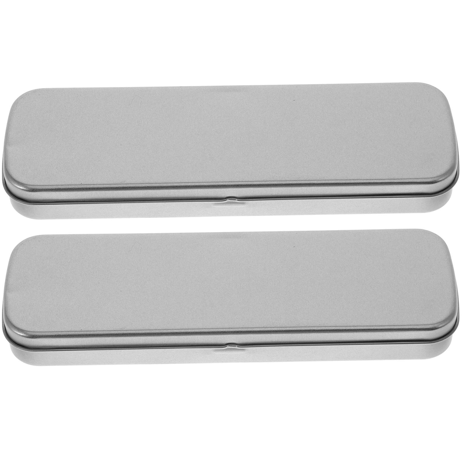 2 Pcs Metal Pencil Box Silver Gray Tinplate Stationery Case Long Rectangle Matte Visual Window Bulk School Supplies Holder Pen
2 Pcs Metal Pencil Box Silver Gray Tinplate Stationery Case Long Rectangle Matte Visual Window Bulk School Supplies Holder Pen