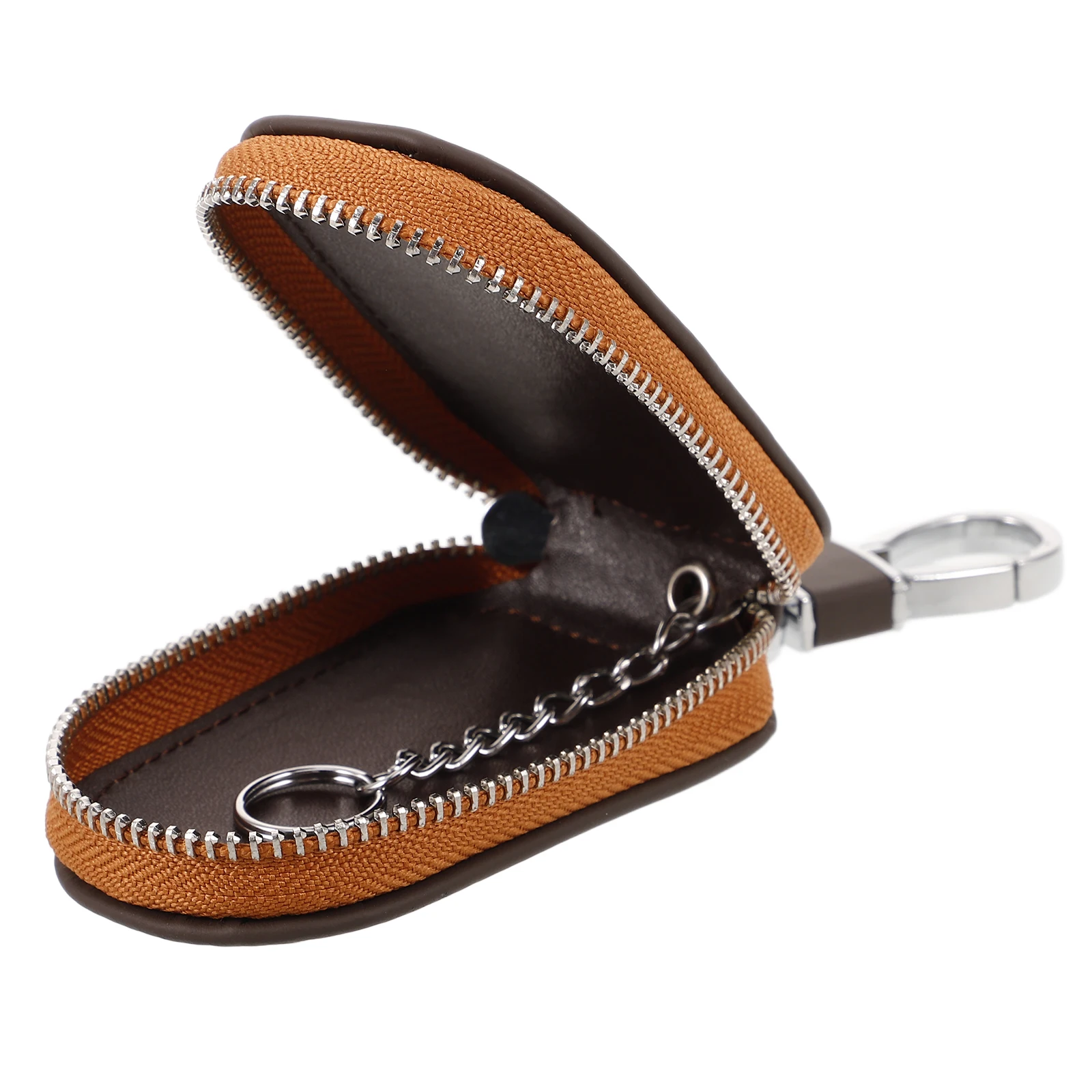 Intelligent Key Case Small Bag for Car Keys Fob Holder Cowhide Automotive Cover Brown Color Zippered Design Protect Remote Car
Intelligent Key Case Small Bag for Car Keys Fob Holder Cowhide Automotive Cover Brown Color Zippered Design Protect Remote Car