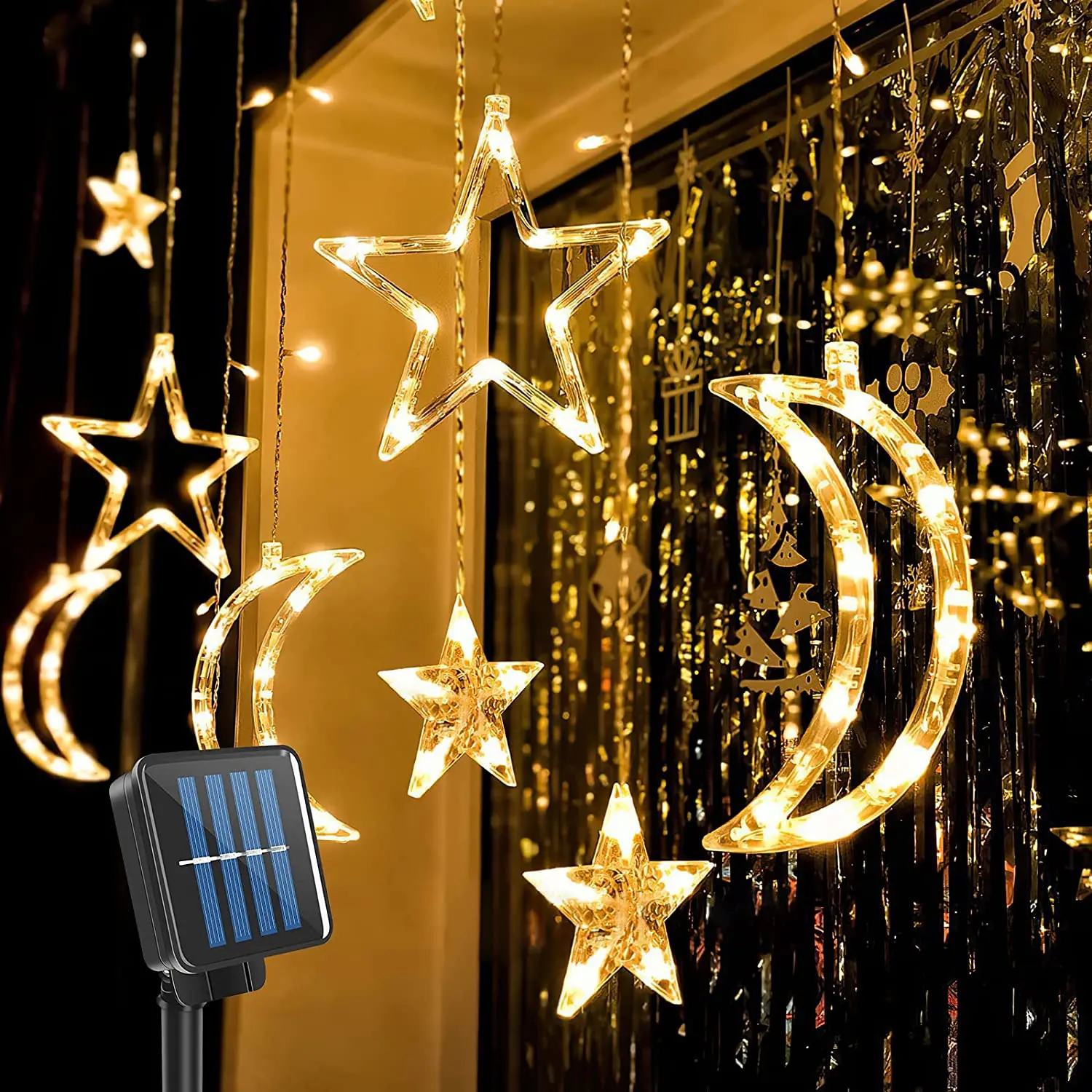 Star and Moon Solar LED String Lights Battery Curtain Garland USB Power Lamp Fairy Lights Outdoor Garden Wedding Christmas Decor
Star and Moon Solar LED String Lights Battery Curtain Garland USB Power Lamp Fairy Lights Outdoor Garden Wedding Christmas Decor