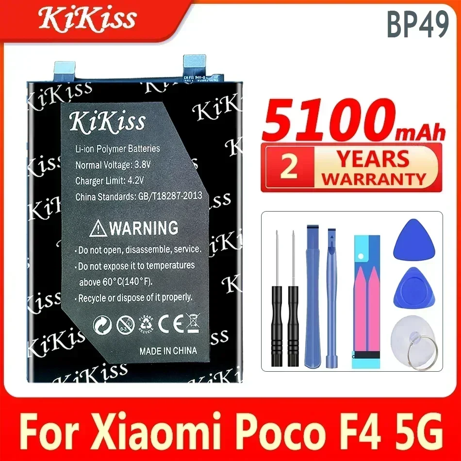 KiKiss Battery For Xiaomi Poco F4 5G/For Redmi K40S BP49 Batteries
KiKiss Battery For Xiaomi Poco F4 5G/For Redmi K40S BP49 Batteries