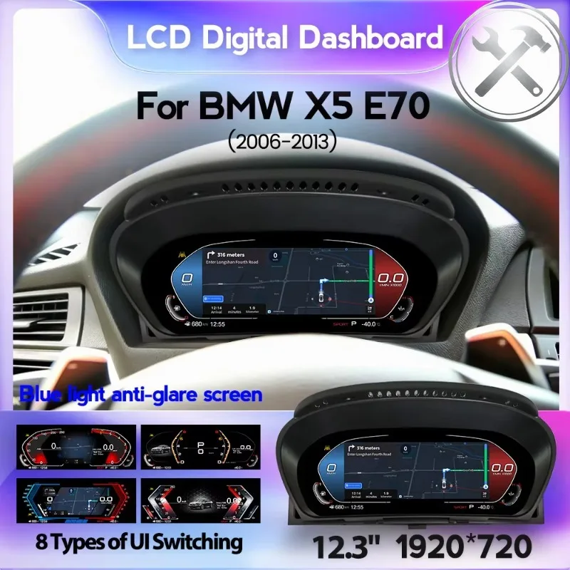 MEKEDE Wireless Car‑play Virtual Screen Digital Cluster Auto Interior Upgrade for X5 E70 2006-2013
MEKEDE Wireless Car‑play Virtual Screen Digital Cluster Auto Interior Upgrade for X5 E70 2006-2013
