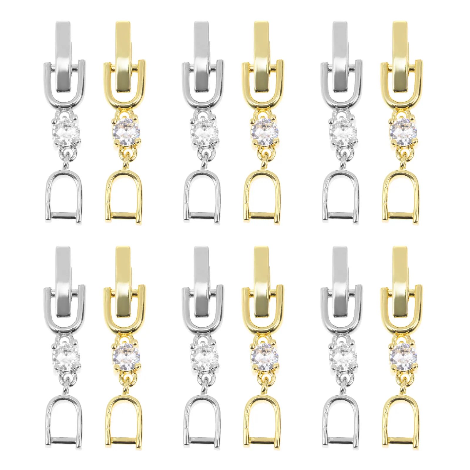12pcs Extension Chains 3cm White Gold Plated Rhinestones Durable Buckle Accessories Necklace Bracelet Jewelry Making
12pcs Extension Chains 3cm White Gold Plated Rhinestones Durable Buckle Accessories Necklace Bracelet Jewelry Making