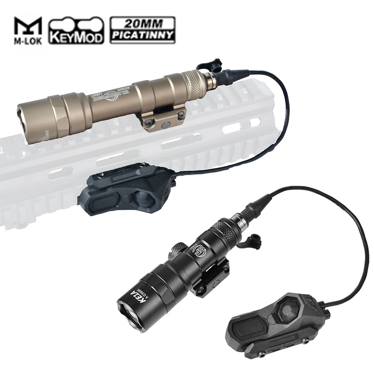 Surefire SF Tactical M300 M600 Flashlight with Dual Switch 20mm Picatinny Rail Powerful Hunting Airsoft Strong Light
Surefire SF Tactical M300 M600 Flashlight with Dual Switch 20mm Picatinny Rail Powerful Hunting Airsoft Strong Light