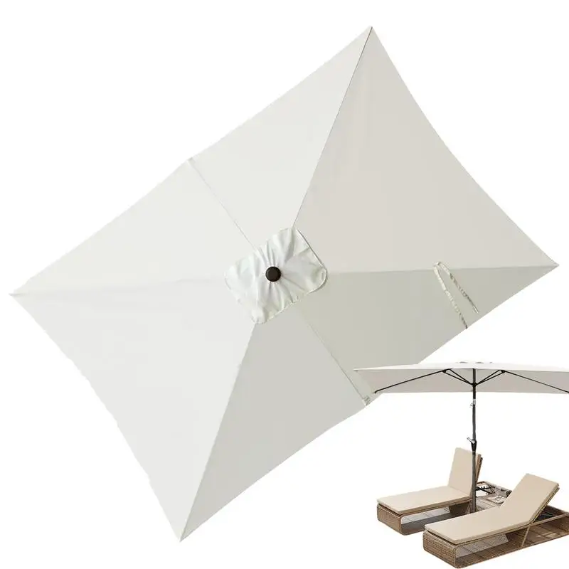 Patio Umbrella Replacement Rectangular Umbrella Canopy UV Protection Outdoor Patio Umbrella Surface Replacement Cloth
Patio Umbrella Replacement Rectangular Umbrella Canopy UV Protection Outdoor Patio Umbrella Surface Replacement Cloth
