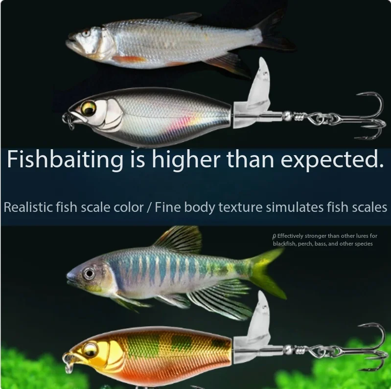 Topwater Propeller Fishing Lure Floating Long Cast Surface Splash Hard Bait Freshwater For Bass Striped Bass Snakehead Fishing
Topwater Propeller Fishing Lure Floating Long Cast Surface Splash Hard Bait Freshwater For Bass Striped Bass Snakehead Fishing