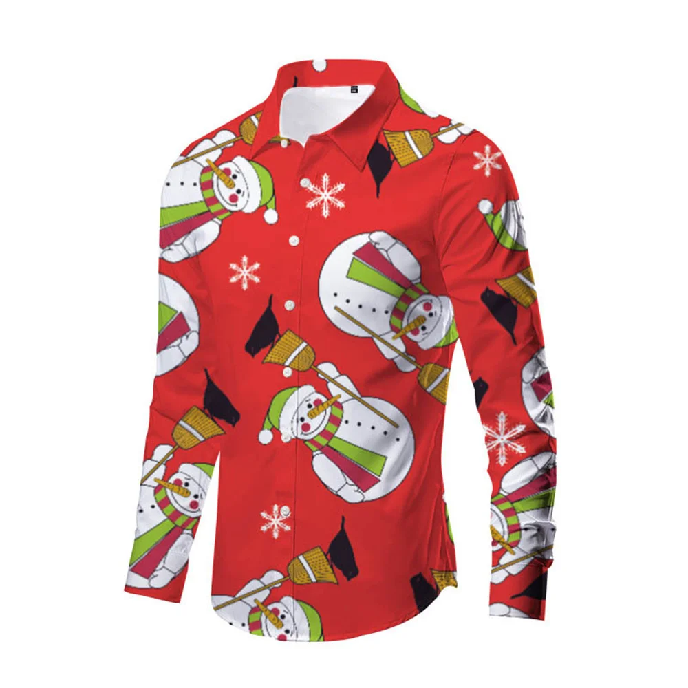 2024 shirt classic Christmas style shirt printed long sleeved high-end men's shirt casual fashion social loose and comfortable
2024 shirt classic Christmas style shirt printed long sleeved high-end men's shirt casual fashion social loose and comfortable