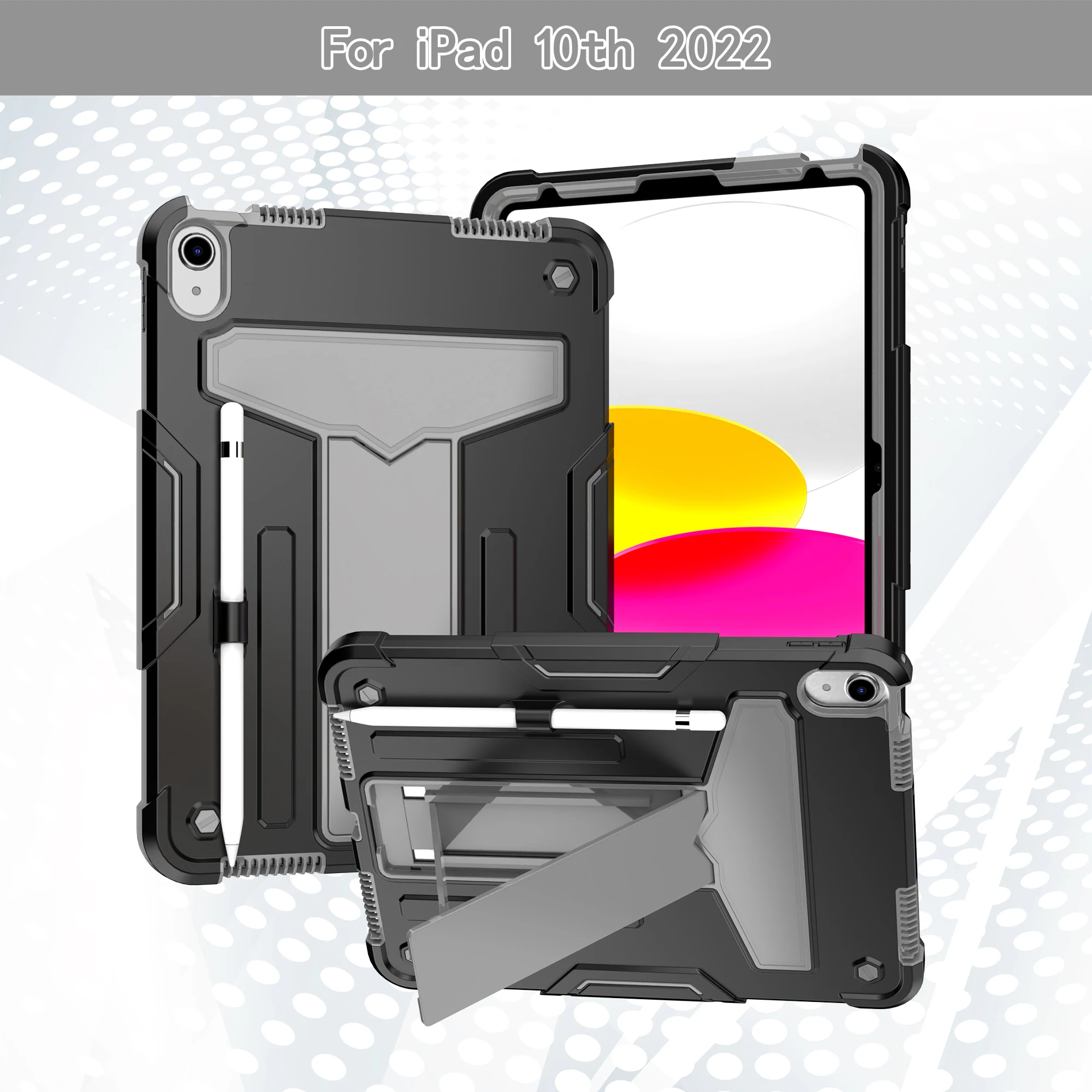Hybrid Case Universal For iPad A16 2025 11th 10.9 2022 10th Gen A3354 A3355 A3356 A2757 A2777 A2696 Stand Armor Cover Shockproof
Hybrid Case Universal For iPad A16 2025 11th 10.9 2022 10th Gen A3354 A3355 A3356 A2757 A2777 A2696 Stand Armor Cover Shockproof