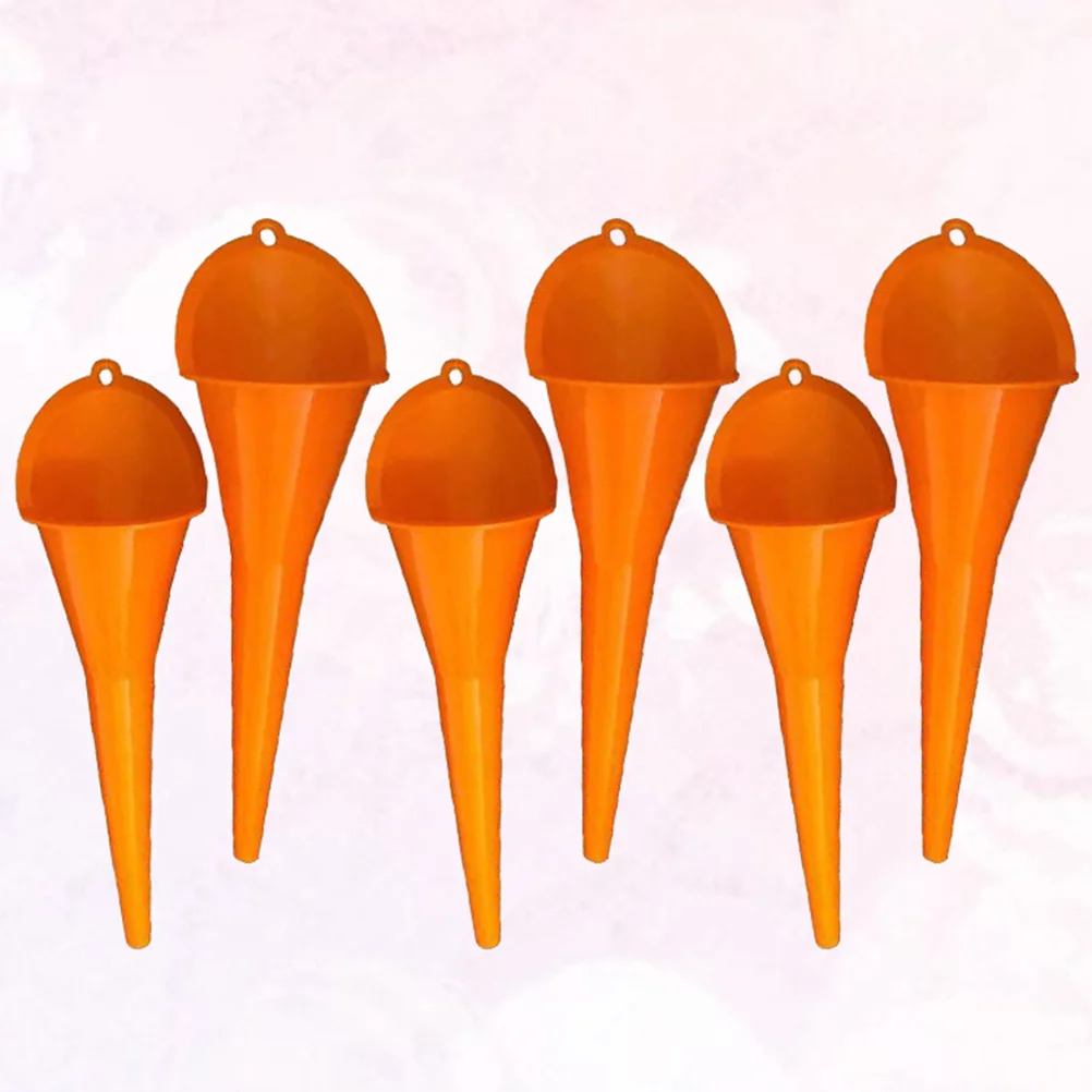 6 Pcs Automotive Funnel Gasoline Motorcycle Oil Fuel Filling Multifunction for Car Long Mouth
6 Pcs Automotive Funnel Gasoline Motorcycle Oil Fuel Filling Multifunction for Car Long Mouth