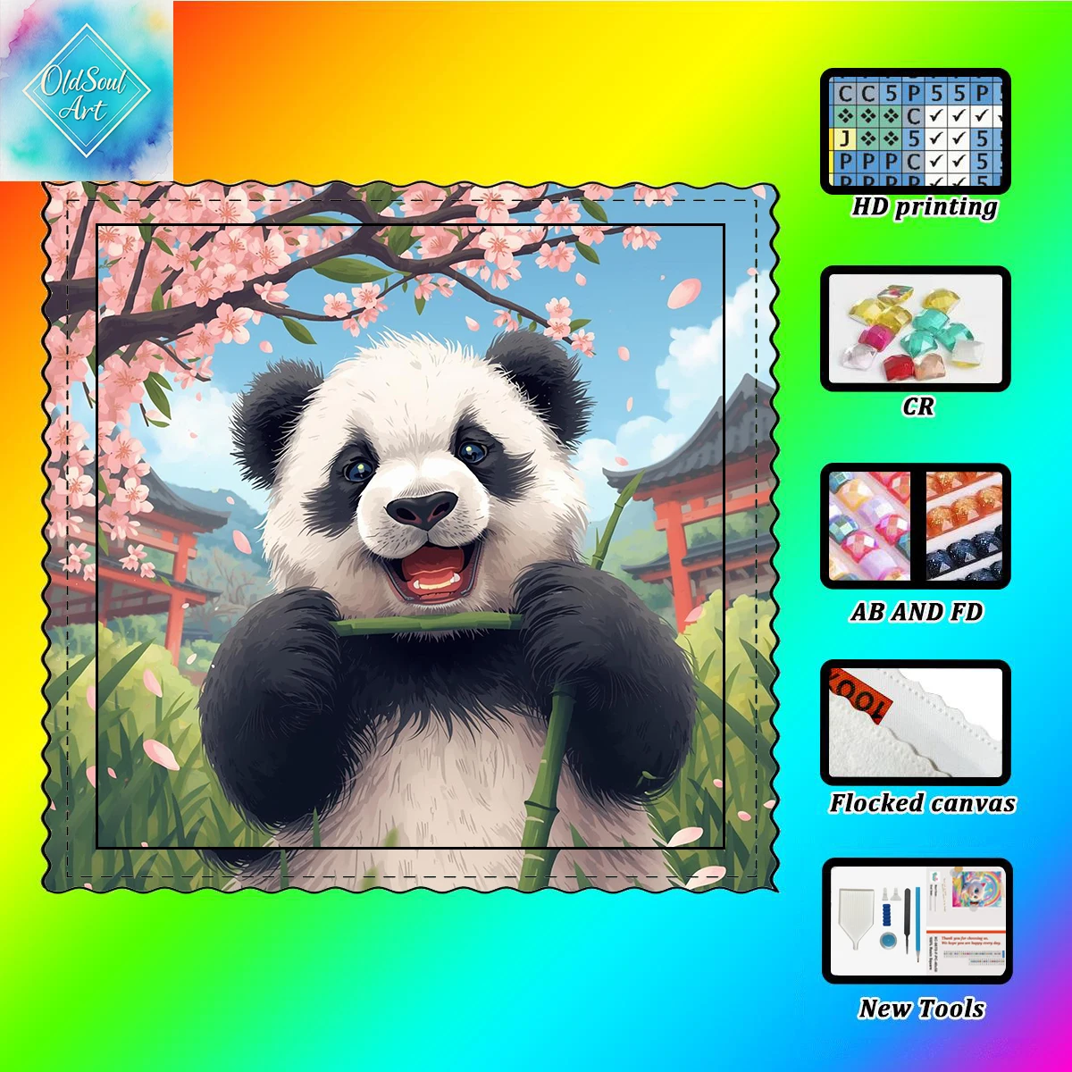 【Oidsoul DIAMOND ART】гигантская панда, смола, бриллиант AB, кристалл, бриллиант, сказочная пыль, алмазная живопись 
【Oidsoul DIAMOND ART】гигантская панда, смола, бриллиант AB, кристалл, бриллиант, сказочная пыль, алмазная живопись
