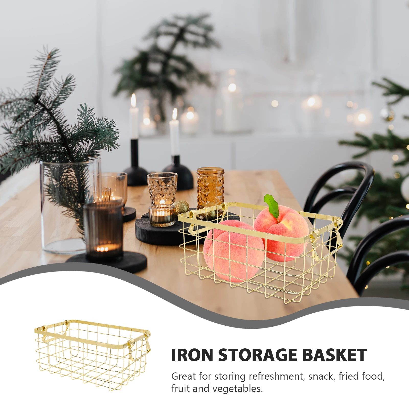 1Pcs Nordic Style Iron Wire Basket With Handle Lightweight Decorative Storage Basket For Home Office
1Pcs Nordic Style Iron Wire Basket With Handle Lightweight Decorative Storage Basket For Home Office
