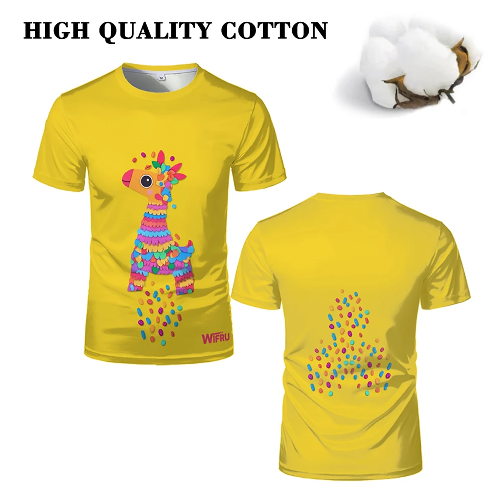 Giraffe 3D Printed Men's T Shirt WIFRU Fashion Simple Short-sleeved T-shirts Comfortable Casual High-quality Cotton Kid's Tops
Giraffe 3D Printed Men's T Shirt WIFRU Fashion Simple Short-sleeved T-shirts Comfortable Casual High-quality Cotton Kid's Tops