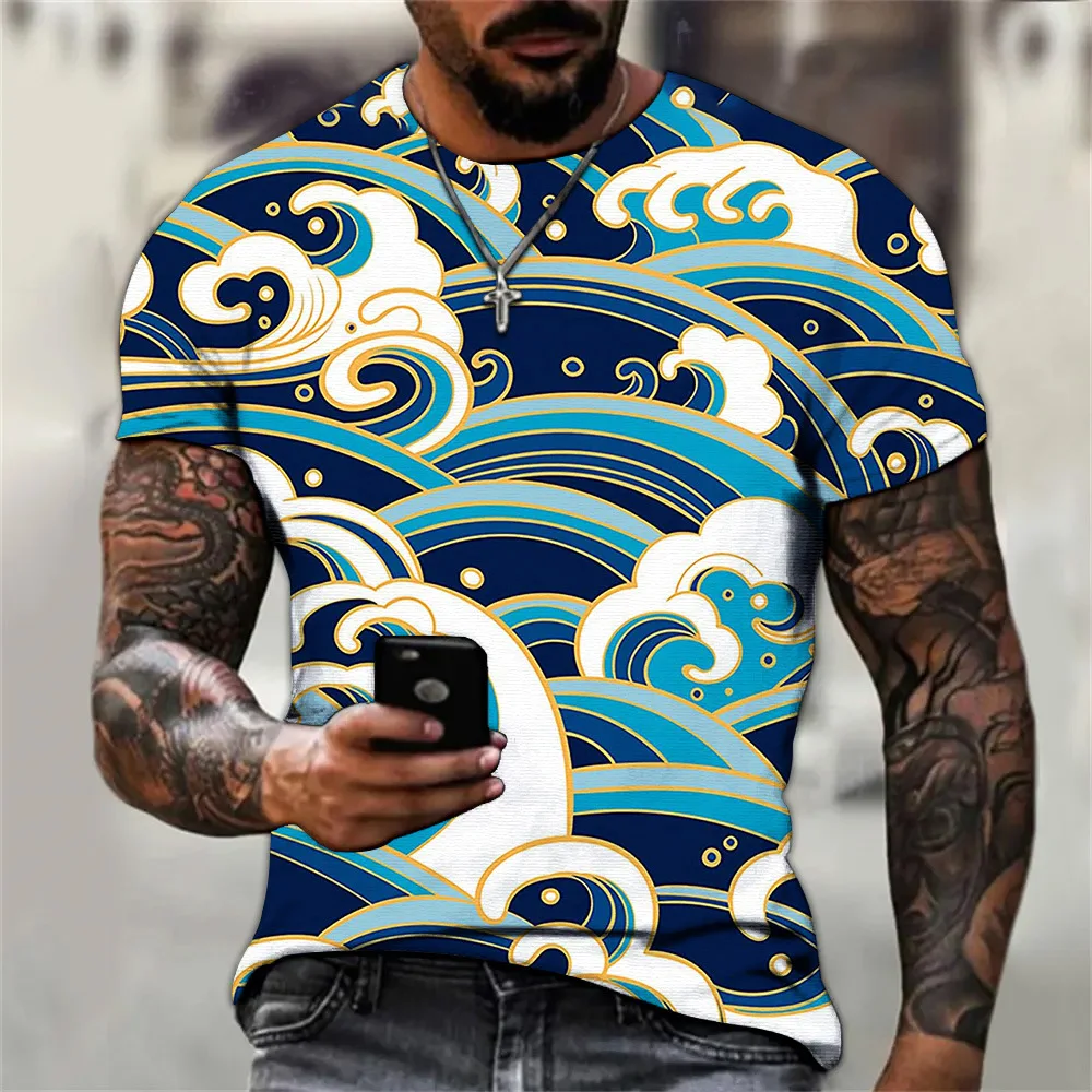 Ocean Wave 3D Printed T-shirt Japanese Style Street Fashion Men's Tops Oversized Daily Casual Unisex Kid's Short Sleeve Clothes
Ocean Wave 3D Printed T-shirt Japanese Style Street Fashion Men's Tops Oversized Daily Casual Unisex Kid's Short Sleeve Clothes