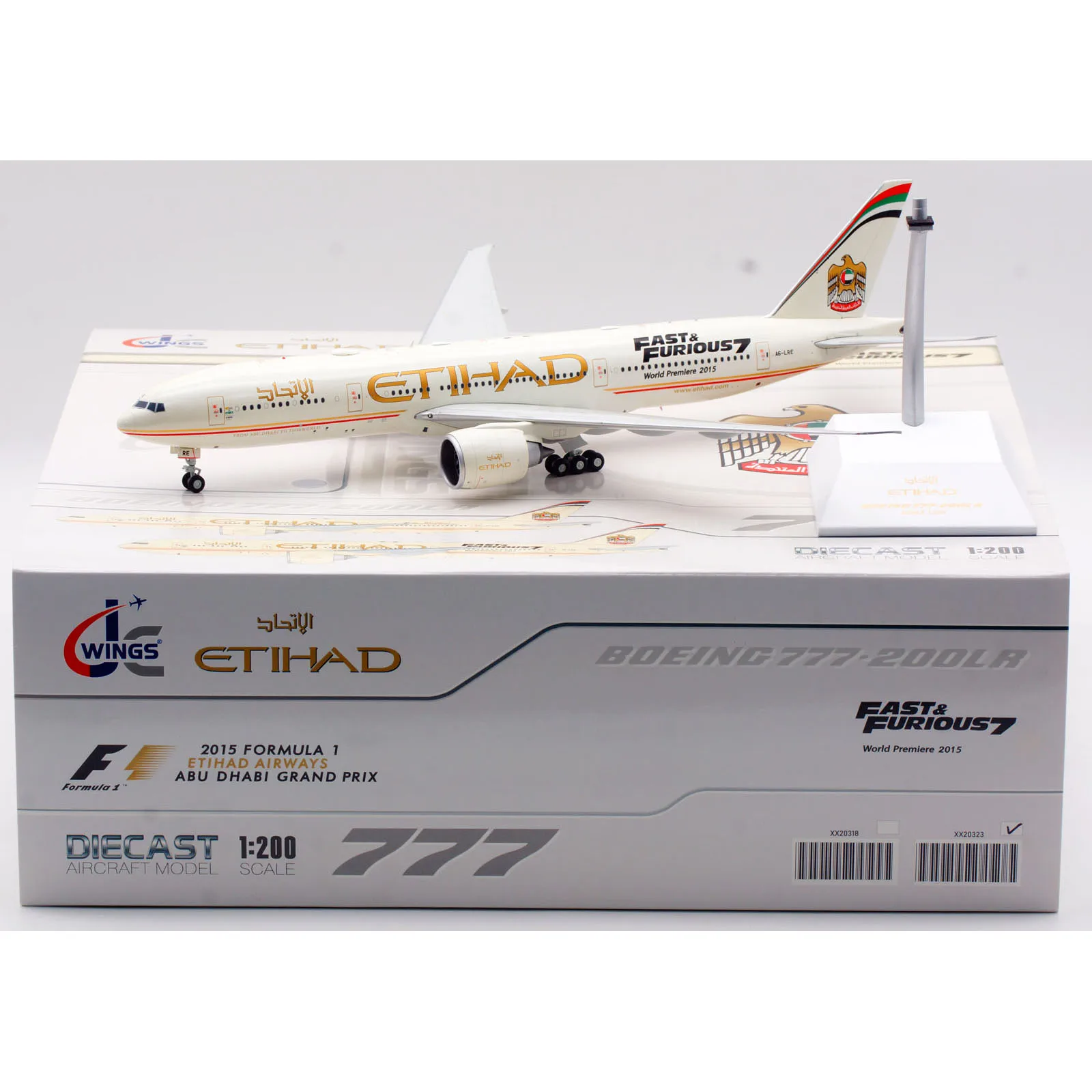 XX20323 Коллекционный самолет из сплава в подарок JC Wings 1:200 Etihad Airways Boeing B777-200LR Литая под давлением модель самолета A6-LRE
XX20323 Коллекционный самолет из сплава в подарок JC Wings 1:200 Etihad Airways Boeing B777-200LR Литая под давлением модель самолета A6-LRE
