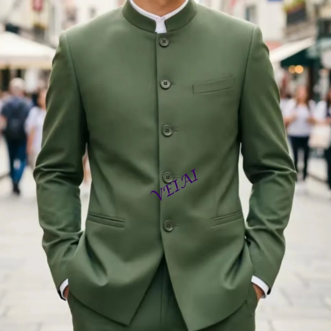 Customized Safari Man Suit Slim Fit White Single Breasted Solid Color 2-Piece Casual Blazer Pants Set for Men All Season Daily W
Customized Safari Man Suit Slim Fit White Single Breasted Solid Color 2-Piece Casual Blazer Pants Set for Men All Season Daily W
