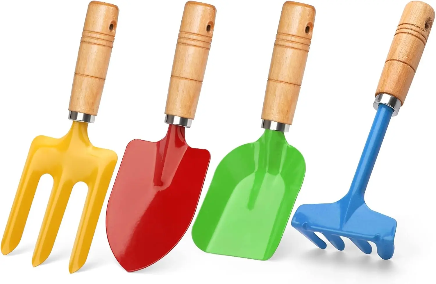 Kids Metal Garden Tool Set, 4-Pack Sand Toys with Rake, Spade, Hoe, Leaf Rake for Beach & Garden Fun
Kids Metal Garden Tool Set, 4-Pack Sand Toys with Rake, Spade, Hoe, Leaf Rake for Beach & Garden Fun