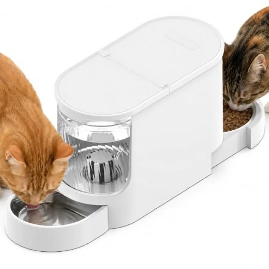 Automatic Cat Feeder 2-in-1 Set Gravity Cat Food Feeder and Water Dispenser Dog Feeding and Watering Supply with Stailess Steel
Automatic Cat Feeder 2-in-1 Set Gravity Cat Food Feeder and Water Dispenser Dog Feeding and Watering Supply with Stailess Steel