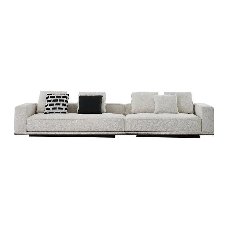 Sofa Italian minimalist high-end cotton and linen fabric straight row corner villa large flat floor
Sofa Italian minimalist high-end cotton and linen fabric straight row corner villa large flat floor