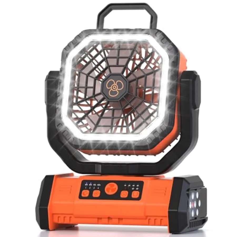 Portable Rechargeable Fan 20000mAh, Camping Fan with LED Light and Remote, USB C Cordless Battery Powered, 4 Speeds Timer Hangi
Portable Rechargeable Fan 20000mAh, Camping Fan with LED Light and Remote, USB C Cordless Battery Powered, 4 Speeds Timer Hangi