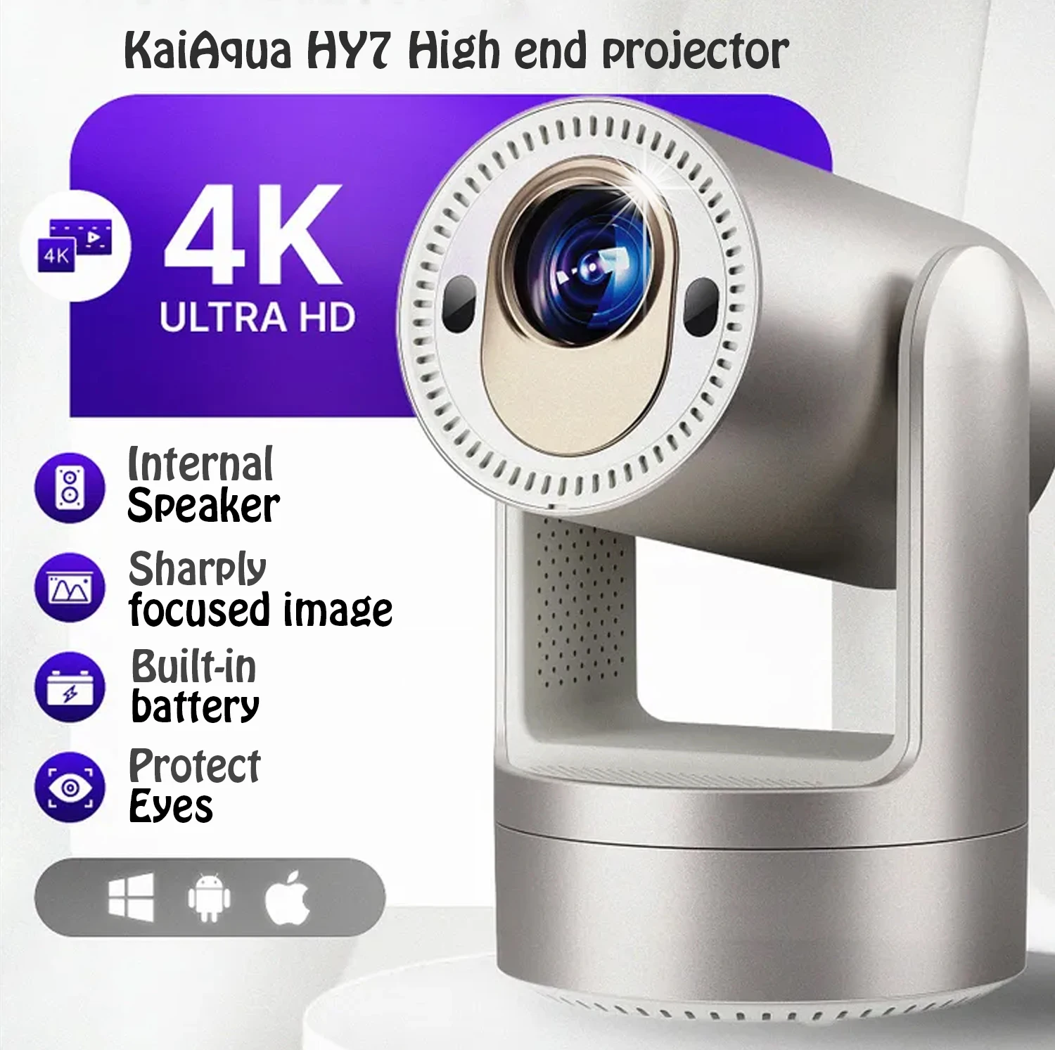 NEW 8K Native Projector Upgrated Android 12 380 ANSI 1080P Wifi6 BT5.2 Cinema Outdoor Portable Mini Projetor Christmas Present
NEW 8K Native Projector Upgrated Android 12 380 ANSI 1080P Wifi6 BT5.2 Cinema Outdoor Portable Mini Projetor Christmas Present
