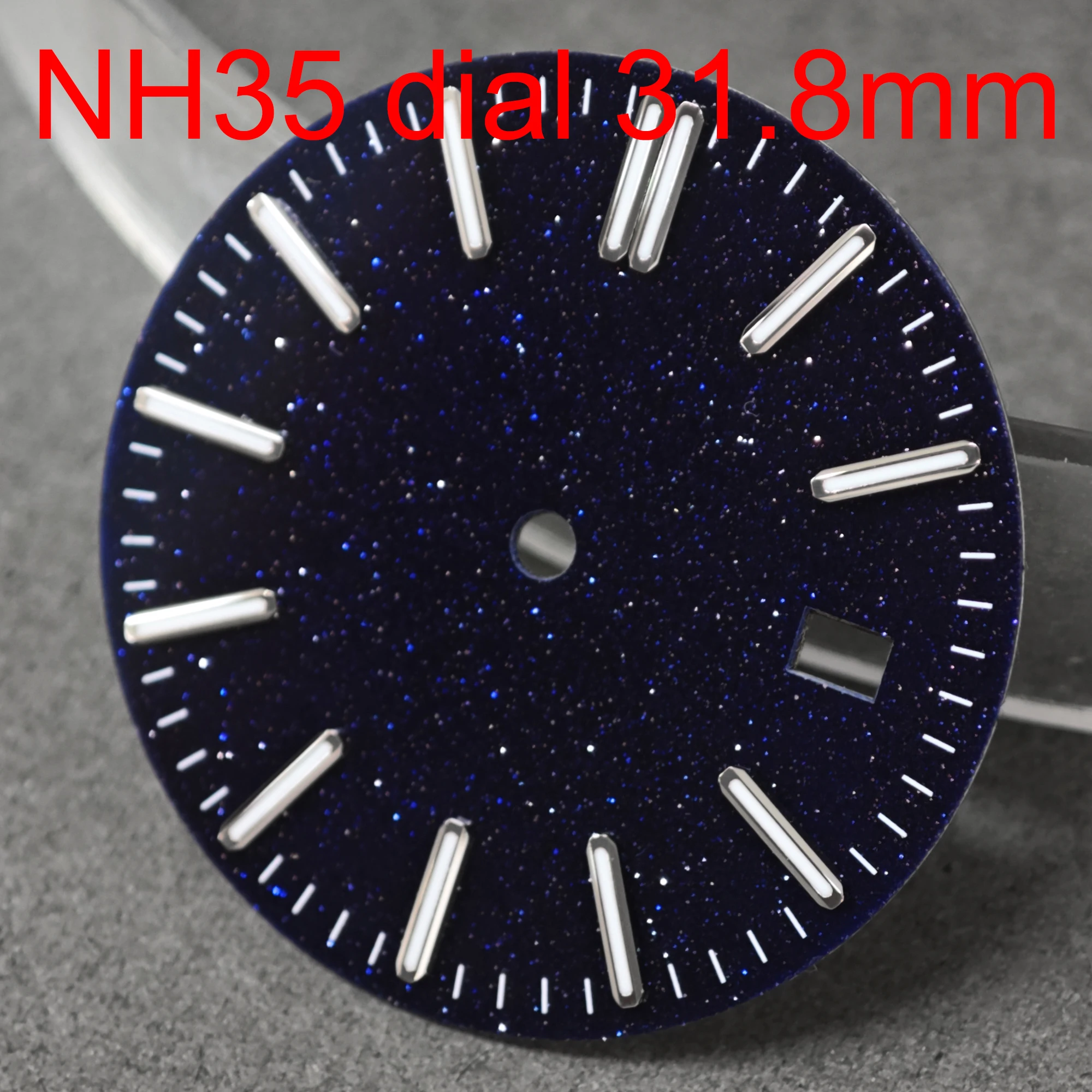 31.8mm NH35 dial smooth peacock starry sky dial high-end watch accessories suitable for NH35 movement
31.8mm NH35 dial smooth peacock starry sky dial high-end watch accessories suitable for NH35 movement