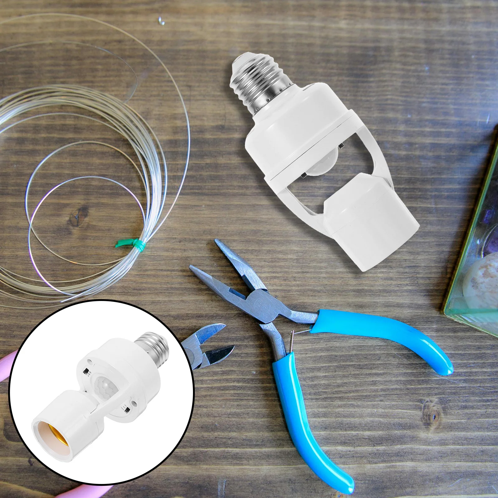 E27 Infrared Sensor Light Socket Adjustable Automatic Motion Detecting Lamp Holder for Indoor Hallways Staircases Energy Saving
E27 Infrared Sensor Light Socket Adjustable Automatic Motion Detecting Lamp Holder for Indoor Hallways Staircases Energy Saving