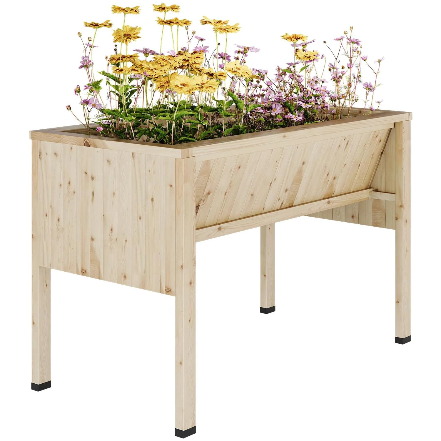 Wooden Raised Bed for Garden Supplies,116.5 x 60 x 77 cm Elevated Planter Box for Flowers Vegetables Herbs Gardening Supplies
Wooden Raised Bed for Garden Supplies,116.5 x 60 x 77 cm Elevated Planter Box for Flowers Vegetables Herbs Gardening Supplies