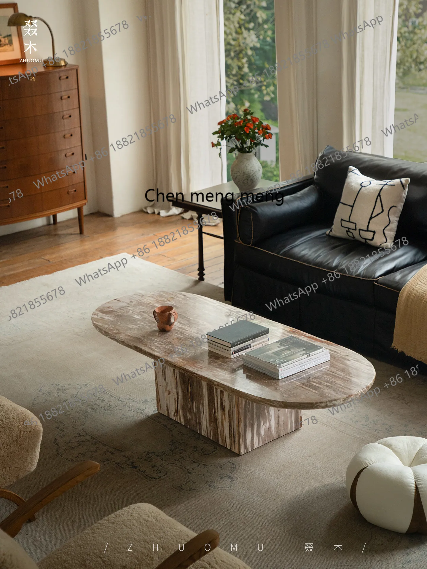 Retro style designer creative tree jade rough stone living room coffee table designer furniture
Retro style designer creative tree jade rough stone living room coffee table designer furniture