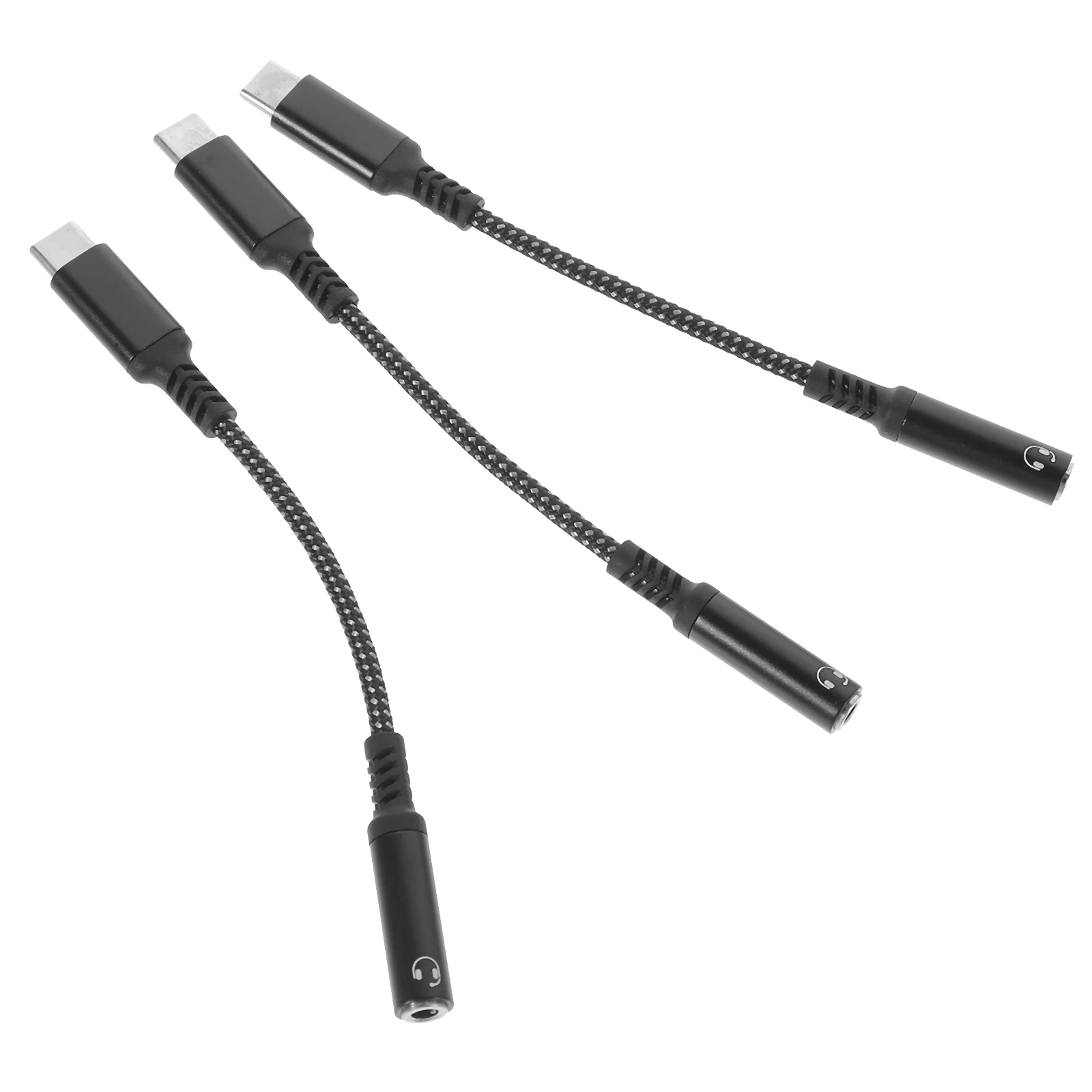3pcs Type-C to 3.5mm Headphone Adapter Cable Aluminum Alloy Durable Stereo Sound Connection USB Jack Portable
3pcs Type-C to 3.5mm Headphone Adapter Cable Aluminum Alloy Durable Stereo Sound Connection USB Jack Portable