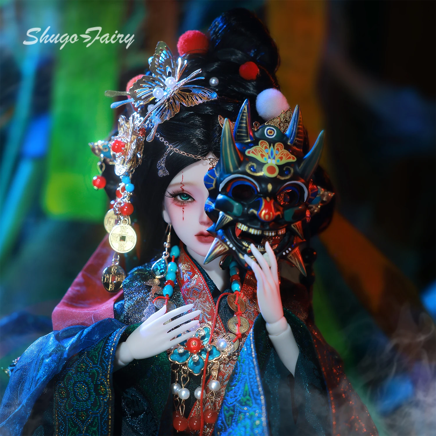 Bjd Doll 1/4 Apsaras B Specter Punk Deity-Demon Core Mural Ritual Dancer Resin Mask High Quality Female Doll ShugaFairy
Bjd Doll 1/4 Apsaras B Specter Punk Deity-Demon Core Mural Ritual Dancer Resin Mask High Quality Female Doll ShugaFairy