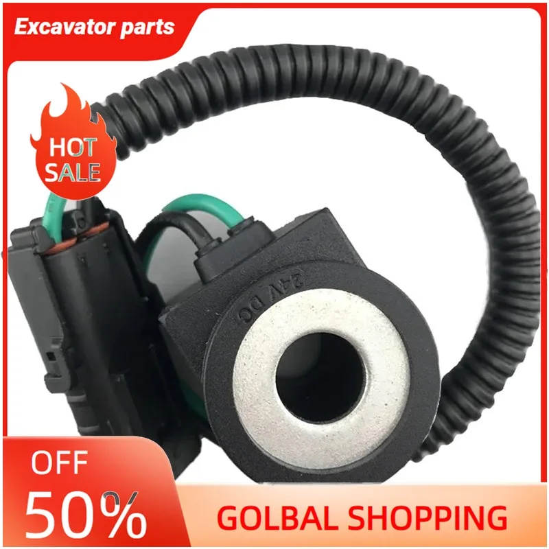 Excavator Solenoid Valve Coil Dc12v 24v SWE 60/70N9 Pilot Solenoid Coil Inner Diameter 13mm H37.5mm(DC24V)
Excavator Solenoid Valve Coil Dc12v 24v SWE 60/70N9 Pilot Solenoid Coil Inner Diameter 13mm H37.5mm(DC24V)