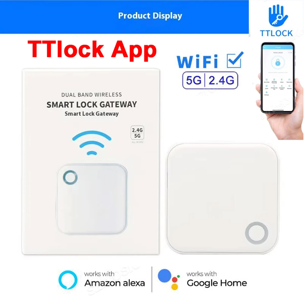 TTlock App G5 WiFi Wireless Gateway Hub for TTLock Smart Door Lock Remote Control Unlock Support 2.4G&5G Wi-Fi for Alexa Google
TTlock App G5 WiFi Wireless Gateway Hub for TTLock Smart Door Lock Remote Control Unlock Support 2.4G&5G Wi-Fi for Alexa Google