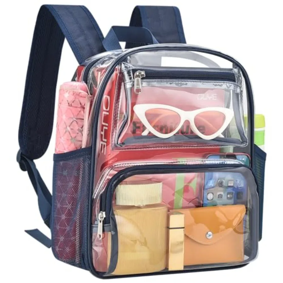 Small Clear Backpack Stadium Approved for Women and Men Clear Bag for Stadium Events Concert Sporting Festival, Navy
Small Clear Backpack Stadium Approved for Women and Men Clear Bag for Stadium Events Concert Sporting Festival, Navy