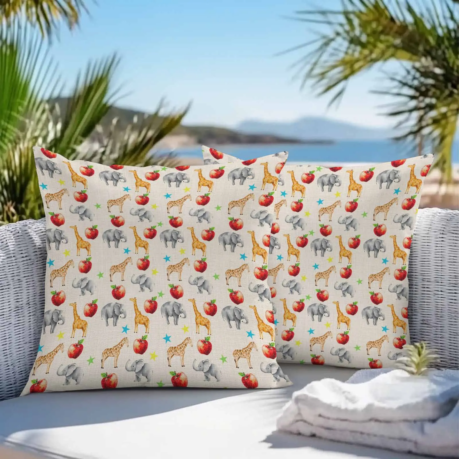 Cute Giraffe Elephant Fruit Linen 2/4PCS Waterproof Cushion Cover For Home Decoration 40/45/50/60/66cm Pillowcase
Cute Giraffe Elephant Fruit Linen 2/4PCS Waterproof Cushion Cover For Home Decoration 40/45/50/60/66cm Pillowcase