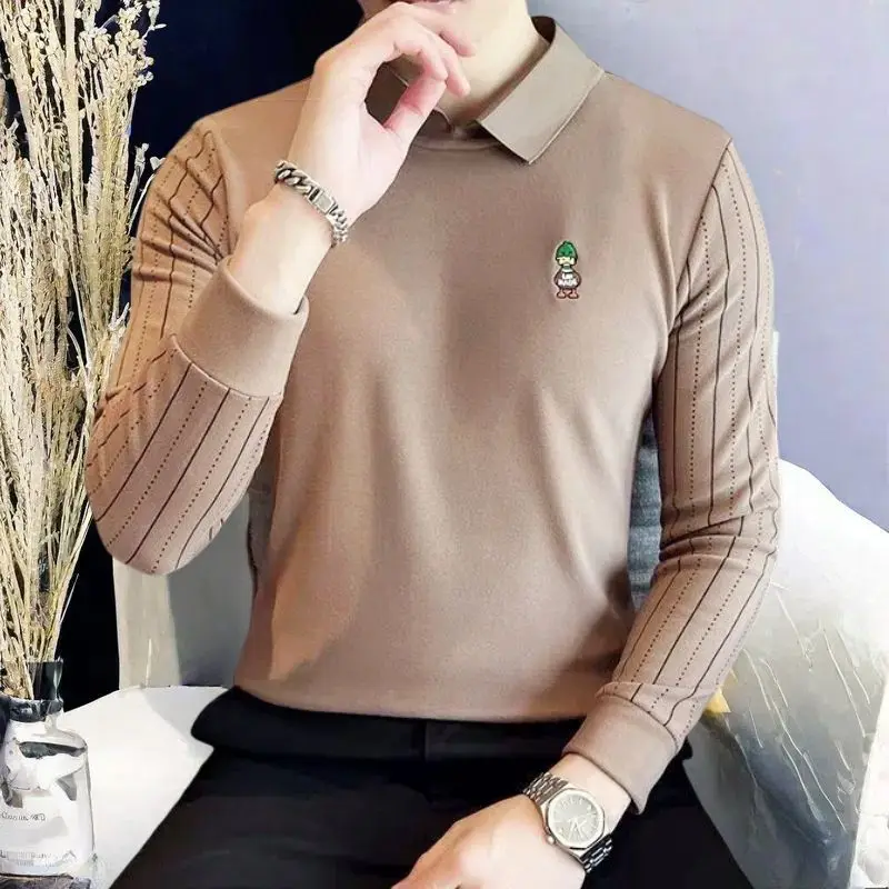 Men Polo Collar Youth Chic Casual Embroidery Polo Shirts Spring Autumn Patchwork Printing Slim Comfortable All-match Bottom Tops
Men Polo Collar Youth Chic Casual Embroidery Polo Shirts Spring Autumn Patchwork Printing Slim Comfortable All-match Bottom Tops