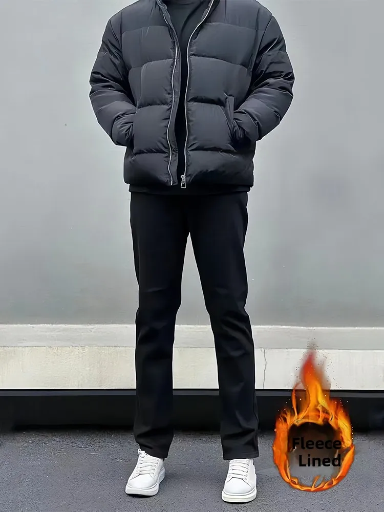 Cleanfit High Waist Fleece Lined Elastic Denim Jeans Men's Autumn Winter Bell Bottom Long Trousers American Style Knife
Cleanfit High Waist Fleece Lined Elastic Denim Jeans Men's Autumn Winter Bell Bottom Long Trousers American Style Knife