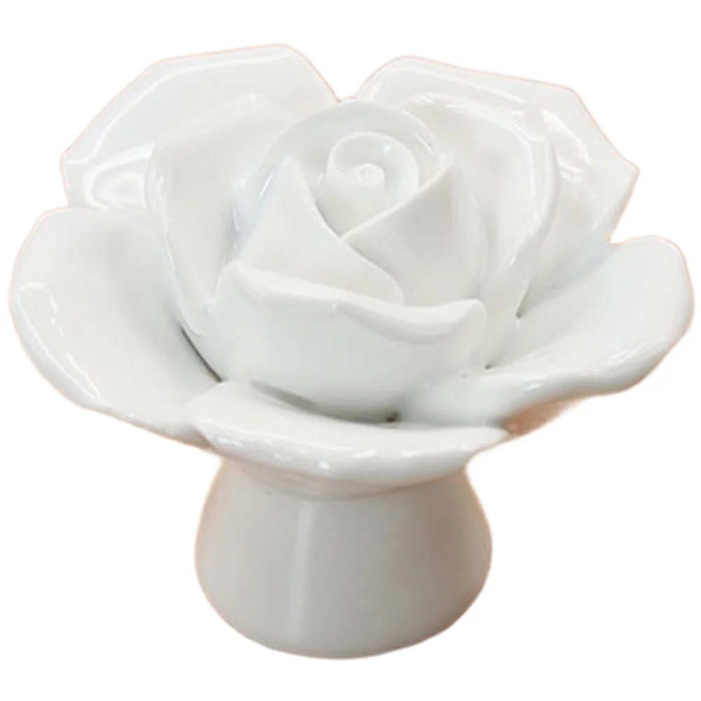Ceramic Rose Decorative Pull Handle for Cabinets and Drawers Compatible with Standard Single-Hole Installation
Ceramic Rose Decorative Pull Handle for Cabinets and Drawers Compatible with Standard Single-Hole Installation